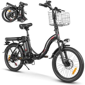 SAMEBIKE Bici elettrica 20 Fat Tire Bici elettrica pieghevole batteria 36V/12Ah, autonomia massima fino a 35-70km, fuoristrada mountain bike city e-bike uomo donna (CY20) (DEEP BLUE)