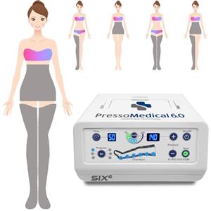 MESIS PressoMedical 6.0 SIX6 a 6 camere d'aria Pressoterapia Medicale: dotazione Advance (con 2 gambali + 1 fascia addominale glutei)