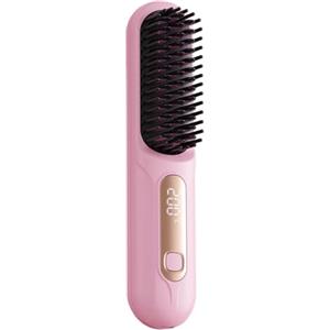 Generico Piastra Per Capelli Corti, Spazzola Riscaldata Con 3 Temperature E LED, Leggera E Portatile, Design Anti-scottatura, Pettine Elettrico Senza Fili Per Uso Domestico Salone Di Bellezza Ragazze Feste