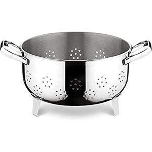 Lagostina Sfiziosa Colatoio 22 cm in Acciaio Inossidabile con Manicature Professionali, Lavabile in Lavastoviglie e Resistente ai Graffi