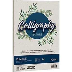 FAVINI Carta Calligraphy Nature Remake A4 - 120 gr - Scoglio - Conf. 50 fogli