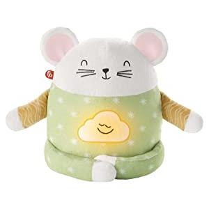 Fisher-Price - Topino Meditazione e Relax, Peluche con Suoni Rilassanti, Esercizi Guidati di Meditazione e Musica, Giocattolo per Bambini 2 - 5 Anni, HJF21