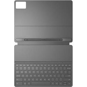 Lenovo Folio Keyboard per Idea Tab Plus, tastiera sottile con connessione magnetica istantanea, design leggero e alloggiamento per penna integrato - Grigio Luna