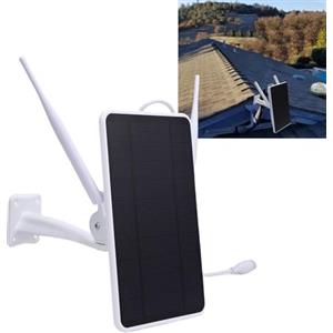 Bewinner Modem 4G LTE a Base di Esterni a Energia Solare con Slot con Scheda SIM, Router WiFi Esterno IP66 con Pannello Solare da 6W, Copertura WiFi da 50 M, (Versione europea (B1/3/7/8/20/28a/40