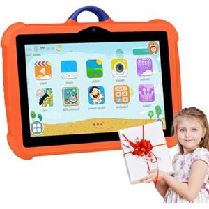 Generico Tablet per bambini da 7 pollici - tablet Android7.1, +64 GB Romtablet PC | Protezione agli occhi a prova di a prova di goccia