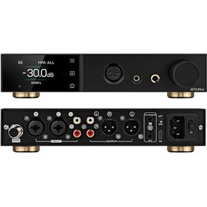 Topping A70 Pro Full Balanced Amplificatore per cuffie: 17000mW x2 RCA/XLR/TRS/EXT Ingresso 4,4mm/6,35mm/4-Pin XLR/RCA Uscita HAP per Auricolari/cuffie/IEM, Bassa Preamplificatore (Nero)
