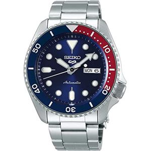 Seiko 5 Sports Orologio Analogico Automatico Uomo con Cinturino in Acciaio SRPD53K1, Blu, 3K1