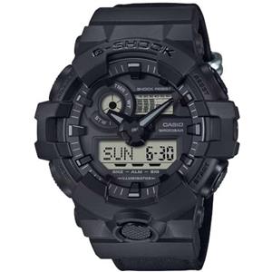 Casio G-shock - Orologio Uomo Al Quarzo Sportivo Cinturino In Tessuto Nero Cassa In Resina Quadrante Analogico-digitale Nero - GA-700BCE-1AER