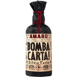 Generico Amaro Bomba Carta Erbe Spontanee Sarde Silvio Carta 33% vol 700 ml in busta regalo da Enoteca