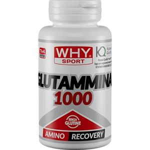 WHY SPORT GLUTAMMINA 1000 - Amminoacidi - Integratore Alimentare a Base di L-Glutammina - 100 Compresse