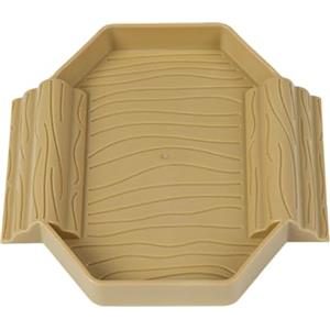 Generic Ciotola d'acqua per tartarughe, piscina da bagno per rettili, antiscivolo per tartarughe con rampa, vasca da bagno poco profonda per serpente, decorazione per terrario, accessorio per