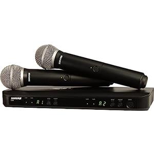 SHURE BLX288E/PG58 COPPIA radiomicrofoni wireless per canto karaoke presentazioni DJ