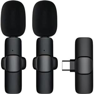 Qutalmi Microfono Wireless per Telefono | Microfono a Mano | Trasmettitore Vocale Indossabile per Social Media Parlare in Pubblico Palco Musica All'Aperto Studio