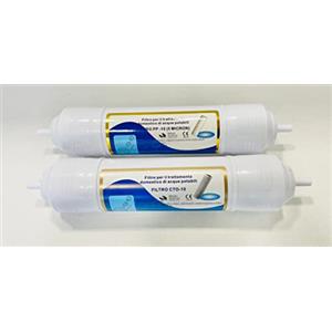 Generico KIT DI RICAMBIO FILTRI ORIGINALI PER DEPURATORE OSMOSI INVERSA RO PAD 300 innesto 3/8 ROPAD