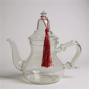 ARTIGIANATO VULCANO Teiera Marocchina in Borosilicato Artigianale, Capacità 400ml, Originale dal Marocco