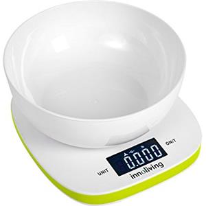 Innoliving INN-132G Bilancia Digitale da Cucina, elettrica, plastica