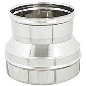 DianKamin Riduzione Inox per Canne Fumarie M 100mm x F 80mm in Acciaio AISI 304L