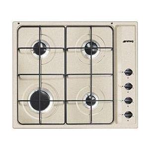 Smeg S64SAV piano cottura Beige Da incasso Gas 4 Fornello(i)
