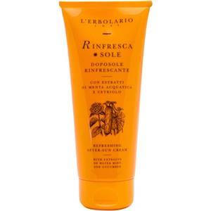 L'Erbolario RinfrescaSole Doposole Rinfrescante, Fluido doposole rinfrescante con estratti di Menta Acquatica e Cetriolo, Consistenza Leggera, Formato 200 ml