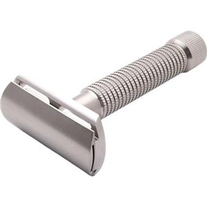 Rex Supply Company, Rex Envoy Rasoio di sicurezza in acciaio inossidabile a 3 pezzi a doppio bordo, realizzato a mano negli Stati Uniti..
