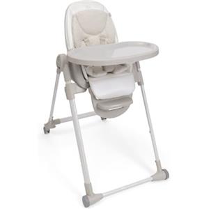 Chicco Polly Armonia Seggiolone Evolutivo Pappa per Bambini da 0 Mesi a 40 kg, Sedia Evolutiva , Seggiolone Reclinabile a Sdraietta con Altezza e Poggiapiedi Regolabili, 4 Ruote, Compatto, Beige