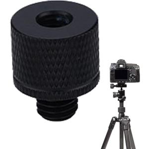 Generic Adattatore a vite per treppiede, accessorio per fotocamera DSLR Rig Setup | Riduttore filettato in lega di alluminio da 1/4 a 3/8 con misura di precisione per supporto fotografico 2 x 1,6 x 1,6 cm