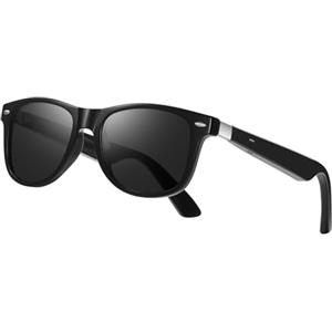 Walmeck Smart BT5.4 Occhiali con Audio e HD Richiedono Uso Quotidiano/di Viaggio, Occhiali da Sole Eleganti con Controllo Touch e Assistente Vocale (#1)