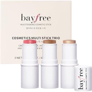 bayfree 3 PCS Makeup Cream Contour Stick Set, Illuminante Viso & Blush & Bronzer Stick, Effetto Naturale Opaco o Lucido, Lunga Durata, Multiuso per Ogni Tipo di Pelle