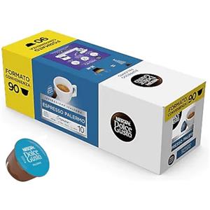 Nescafé Dolce Gusto 90 Capsule Caffe Espresso Miscela Palermo Formato Convenienza 3 Confezioni da 30 Capsule Compatibili con macchina DOLCE GUSTO - L'Emporio del Caffè