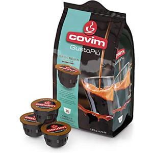 COVIM ESPRESSO LIFE Covim Caffè Capsule Gustopiù Orocrema, Compatibili Sistema nescafè Dolce Gusto, 3 Confezioni 6 - Totale 48 Capsule, Moca