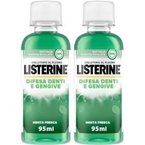FEI FAN Colluttorio Al Fluoro, Difesa Denti e Gengive, Menta Fresca. Protezione Per Denti Più Forti e Gengive Più Sane In Sole 2 Settimane 95ml (2 Unità)