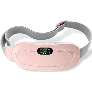 Malloy Cuscino Riscaldante Mestruale Smart Warm Palace Cintura per Alleviare il Dolore Alla Vita Utero Massaggiatore Addominale Vibrante Cintura Elettrica Durevole