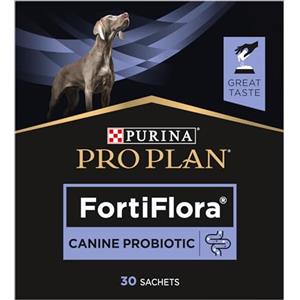 PURINA PRO PLAN Canine FortiFlora - Supplemento probiotico per cani, confezione da 30 bustine