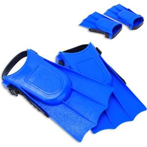 HERCHR Pinne da Immersione, Pinne da Snorkeling in PVC per Bambini Pinne da Allenamento per Il Nuoto Pinne da Immersione Pinne Tascabili per Bambini(Taglia 25-30)