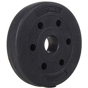 Springos - Dischi per bilanciere da 1 kg, 1,25 kg, 2,5 kg, 5 kg, 10 kg, 15 kg, 20 kg, in plastica, peso per allenamento con pesi, per bodyvuilding