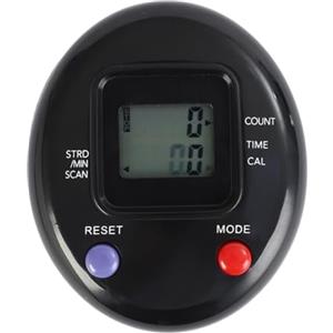 Eawfgtuw Contatore passo-passo digitale per con display LCD, per esercizi di ciclocomputer per la scansione della distanza e delle calorie, multifunzione fitness per tapis roulant ellittico, nero