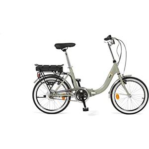 i-Bike Fold Green, Bicicletta Elettrica a Pedalata Assistita, Pieghevole, Unisex Adulto, Verde, Taglia Unica