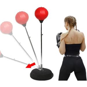 FFitness PUNCHING BALL BOXE REGOLABILE PER ADULTI | STAND SPEED BALL SFERA DA PUNZONATURA SACCO DA TERRA PUGILATO