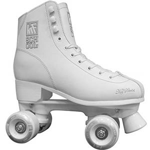 KRF School PPH Pattini A Rotelle Per Artistico, Unisex bambini, Bianco, 33