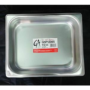 Baldassare Agnelli Pentole Agnelli Bacinella Gastronorm, Acciaio Inossidabile, 1/2, 26.5x32.5x6.5 cm