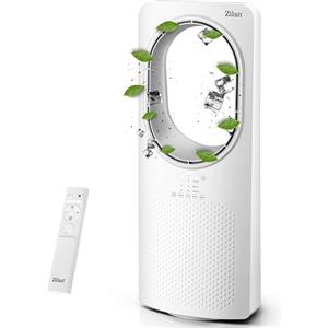 Zilan Ventilatore a torre con telecomando Aircooler, design ventilatore a piantana a risparmio energetico, oscillante silenzioso, ventilatore a colonna con raffreddamento a torre