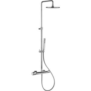 PAFFONI Colonna doccia mini birillo paffoni - con miscelatore termostatico e soffione tondo 225 mm
