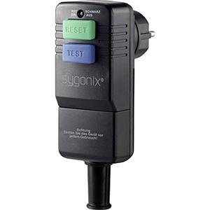 Sygonix SY-3779070 Interruttore - Protezione Persone con PRCD 230 V Nero IP54