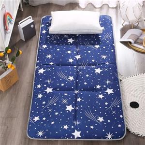 YOUGANG Futon, materasso da pavimento pieghevole, arrotolabile, tatami, singolo, matrimoniale, king size, materasso futon giapponese, con retro antiscivolo (giallo, 120 x 200 cm)