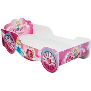 Kids Collective Letto per bambini 70x140 | 80x160 | Lettino per bambini Princess 70x140 cm | dalla nascita ai 6 anni