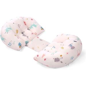 FANSU Cuscino per Gravidanza Dormire, Cuscino per Gravidanza e Allattamento con Supporto per la Pancia Cuscino Gravidanza Comfort Supporto per Fianchi, Gambe (76x38x13cm,Cervo della Foresta)