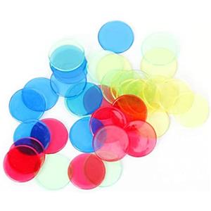 YARNOW 20pezzi Gettoni Tombola Trasparenti in Plastica Verde Marcatori Bingo Per Giochi Didattici e Fiches Per Apprendimento Matematico e Giochi Ragazzo Ragazza
