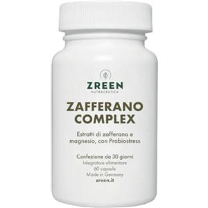 Zreen Zafferano Complex - Integratore Alimentare con Saffr'Activ per il Benessere Psicofisico - 60 Capsule
