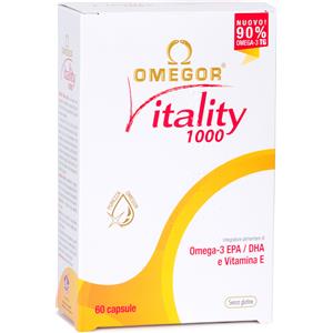 U.G.A. Nutraceuticals Srl Omegor Vitality 1000 60 Capsule - Integratore di Omega-3 per trigliceridi e funzione circolatoria