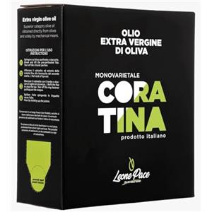 Leone Pace olio dal 1910 Leone Pace dal 1910- Olio Extravergine di Oliva dal Gusto Deciso e Intenso con note piccanti e amare equilibrate dall'aroma fruttato, esalta gli ingredienti donando sapore ai piatti- Bag in Box 5lt